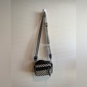 Universal Thread Black and White Checkered Crossbody Bag